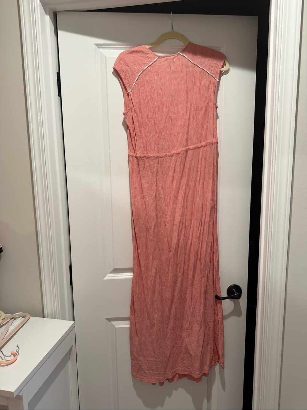 J. Crew Striped Coral-White Sleeveless Dress - Picture 4 of 4